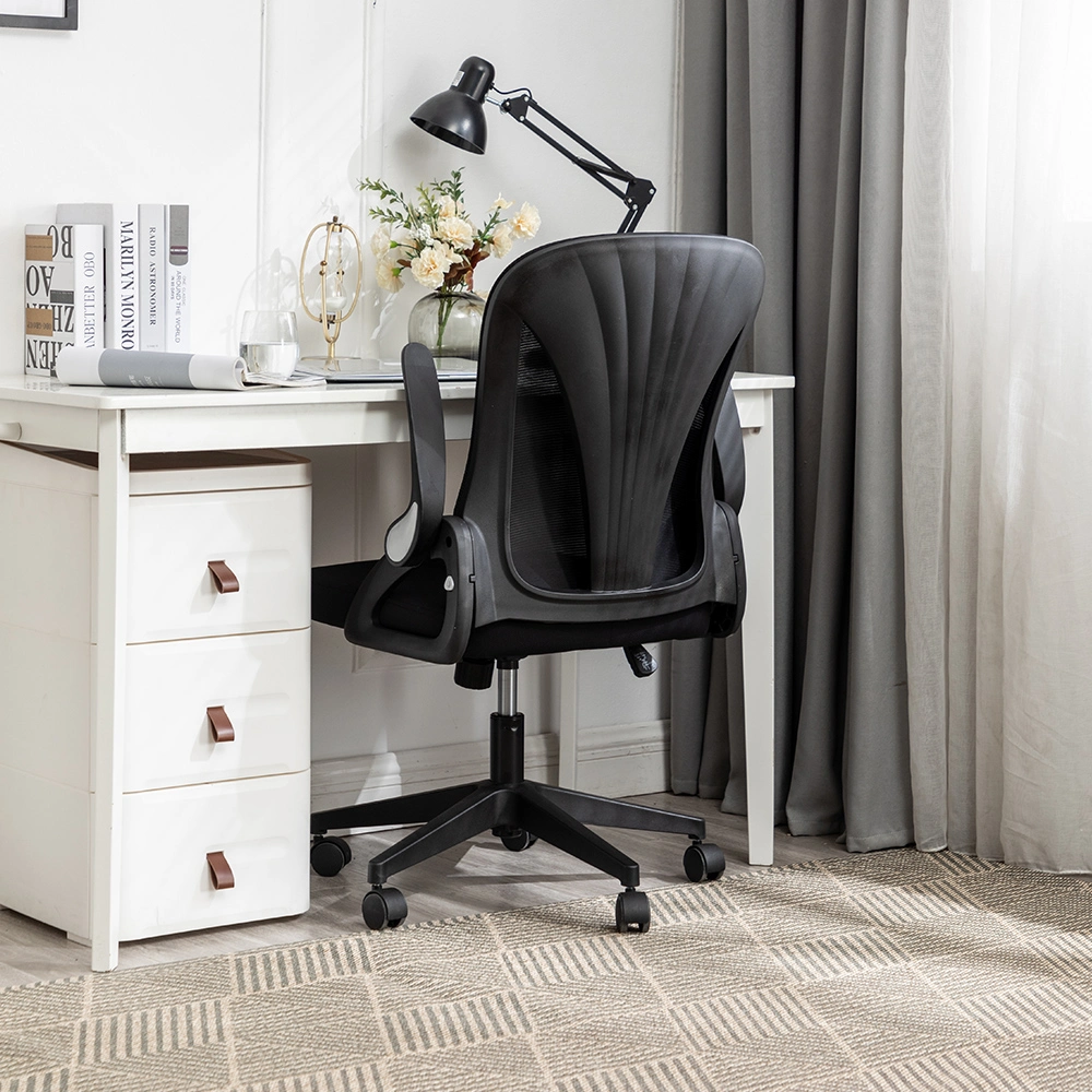 High Quality Office Room Black Fabric Mesh Swivel Chair