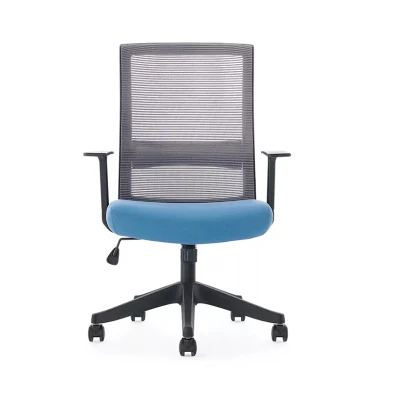 Nouvelle chaise de bureau pivotante ergonomique en tissu maillé à dos moyen